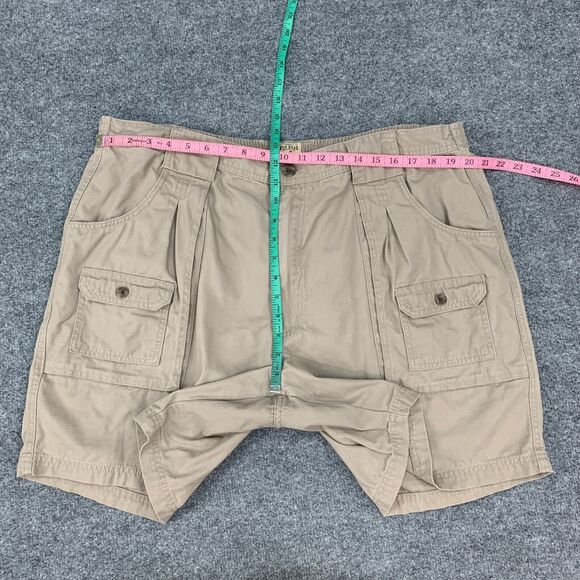 RedHead Cargo Short Mens 42 Parchment Cotton Flat Front Multi Pockets Hiking - Picture 4 of 11
